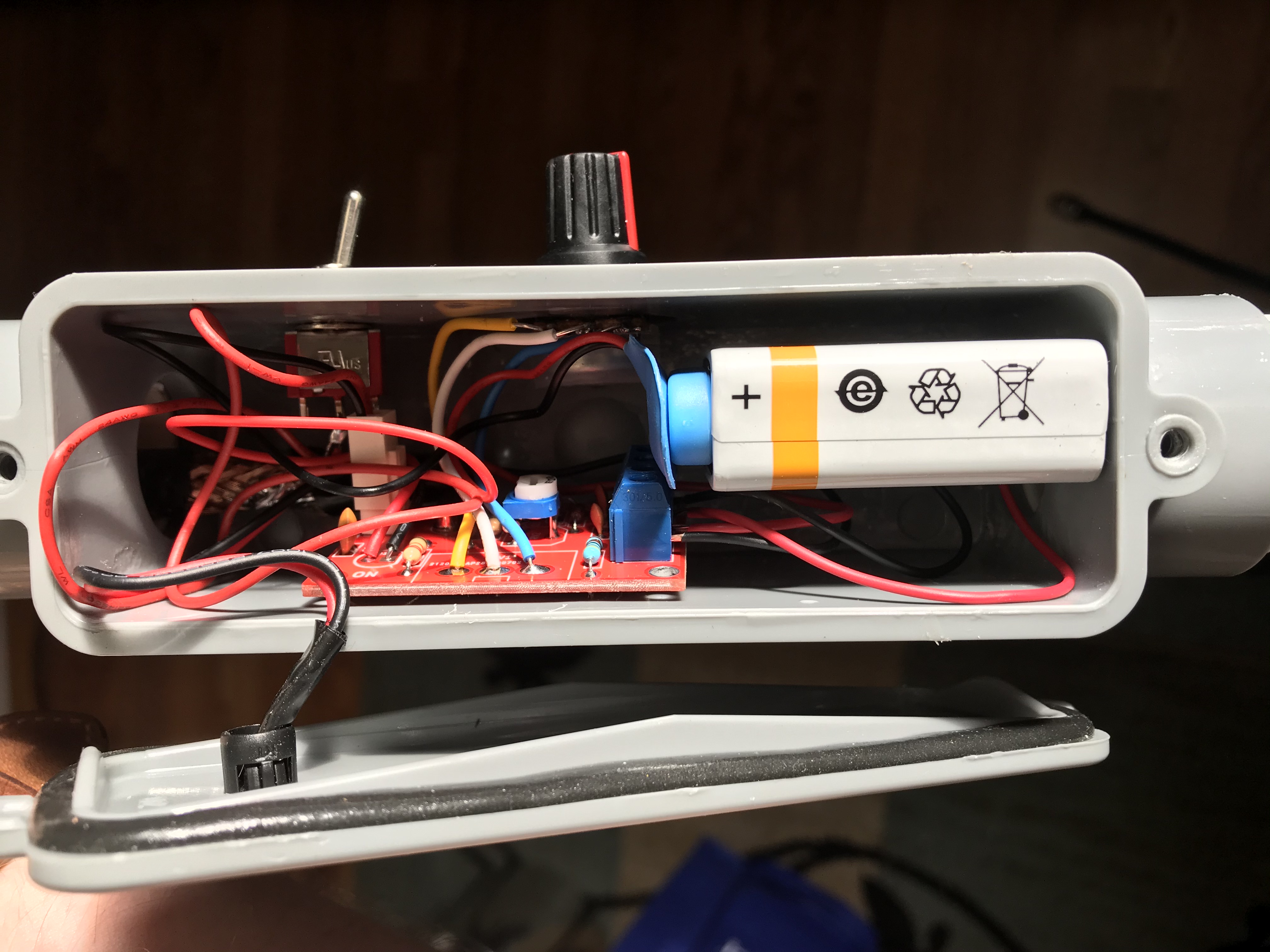 Attenuator box inside